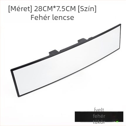 Autó belső tolató tükre, nagy látómező, anti‑tükröződés, tolatáshoz