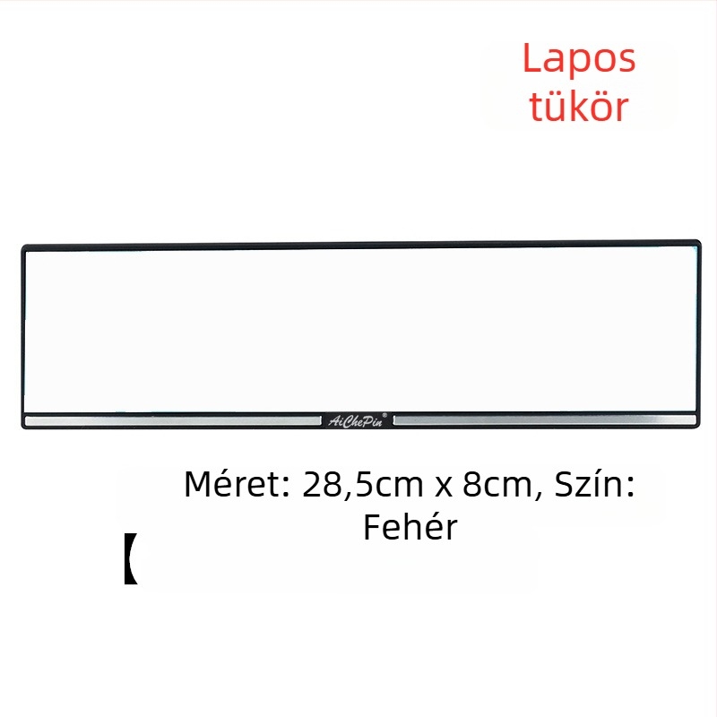Autó belső tolató tükre, nagy látómező, anti‑tükröződés, tolatáshoz