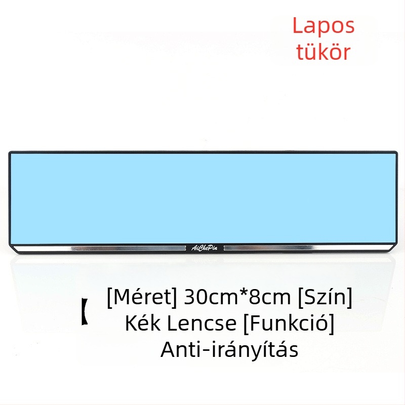 Autó belső tolató tükre, nagy látómező, anti‑tükröződés, tolatáshoz