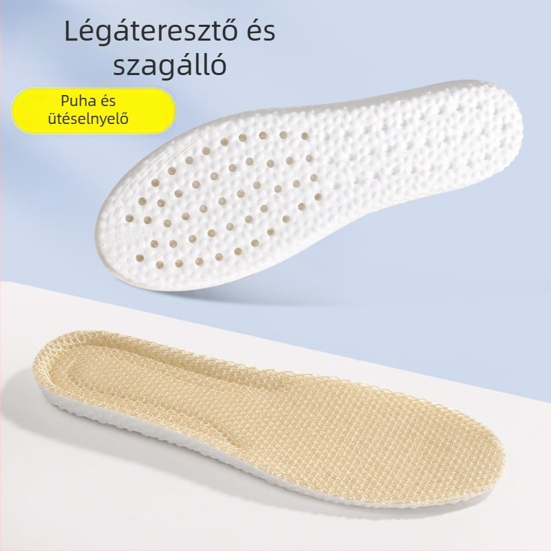 PU talpbetét sportcipőkhöz, modell 5080-háló textúra, teljes hosszúságú párnázás, badmintonhoz, uniszex