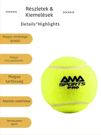 Padel labda – magas rugalmasságú, tartós gumilabda edzésre, logónyomtatás elérhető