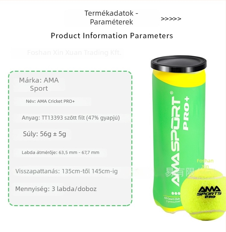 Padel labda – magas rugalmasságú, tartós gumilabda edzésre, logónyomtatás elérhető