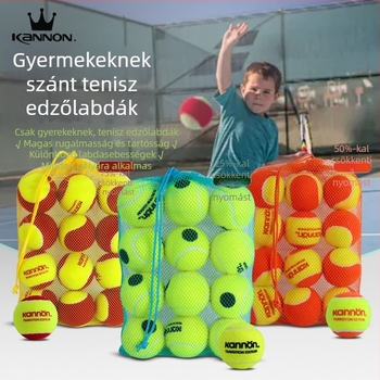 Kanglong tenisz edzőlabda – átmeneti, alacsony nyomású, piros, narancs és zöld gyerekeknek és fiataloknak
