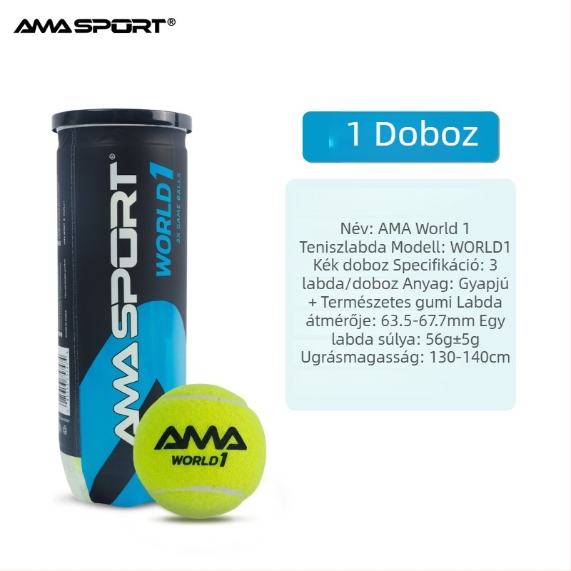 Amasport Padel Labda – Magas rugalmas edzőlabda, Tartós versenyekhez