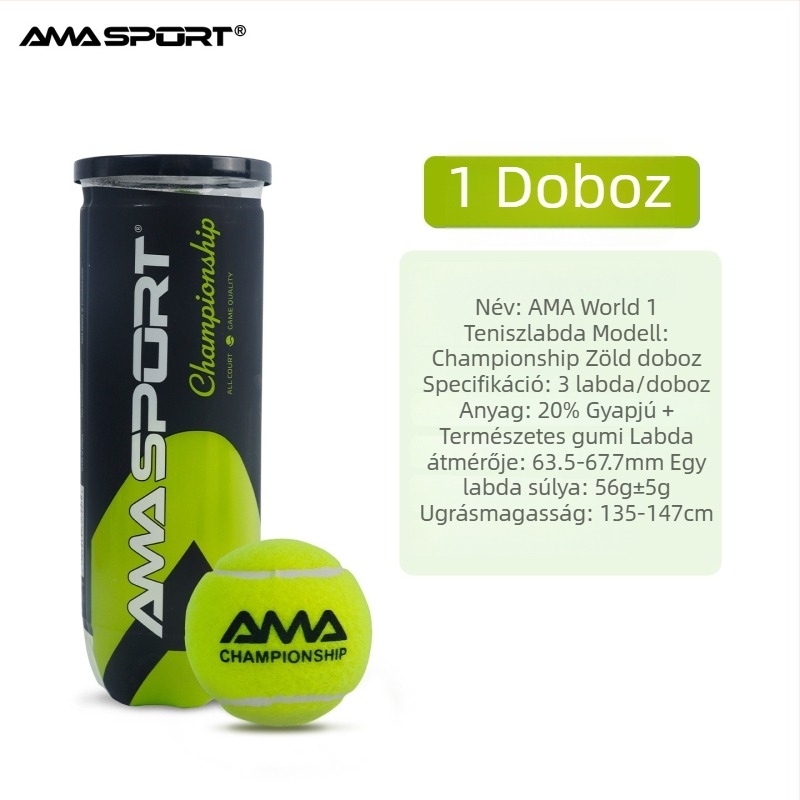 Amasport Padel Labda – Magas rugalmas edzőlabda, Tartós versenyekhez
