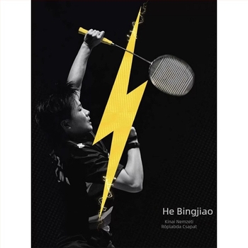 Badminton ütő — Szénszálas keret; Súly 80–84 g; Direkt ütés; Fogantyú vastagsága: G5; Szál merevsége: Közepes (Szénszálas keret, 80–84 g, Direkt ütés, Fogantyú vastagsága G5, Szál merevsége Közepes)