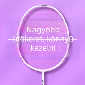 Csxh tollaslabda ütő, váz szálas karbon, súly 75–79 g, fogantyú G5, egyenes nyél, amatőröknek