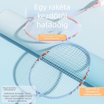 Kezdőknek és junioroknak szóló badmintonütő készlet – könnyű, 95–100 g, vasötvözet váz, közepes merevség, Yu ke