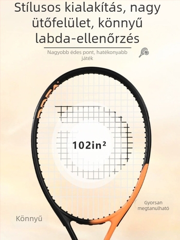 Teniszütő - Uniszex professzionális egyéni játékhoz - szénszálas keret - nylon damil
