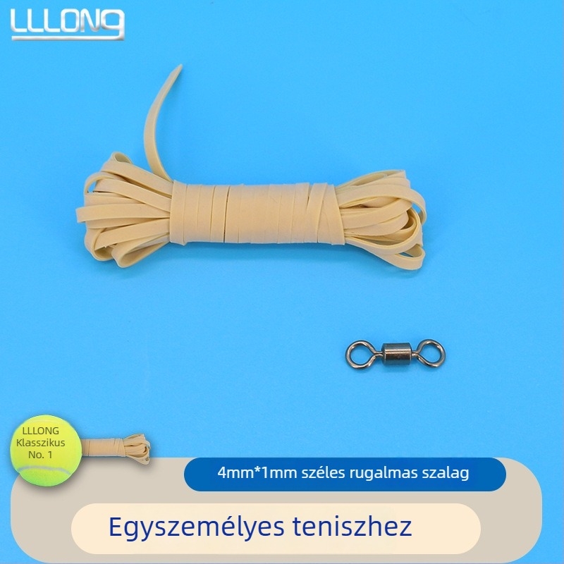 Tenisz edzőhúr egyéni gyakorláshoz - rugalmas, nagy szakítószilárdságú visszaverő vonal