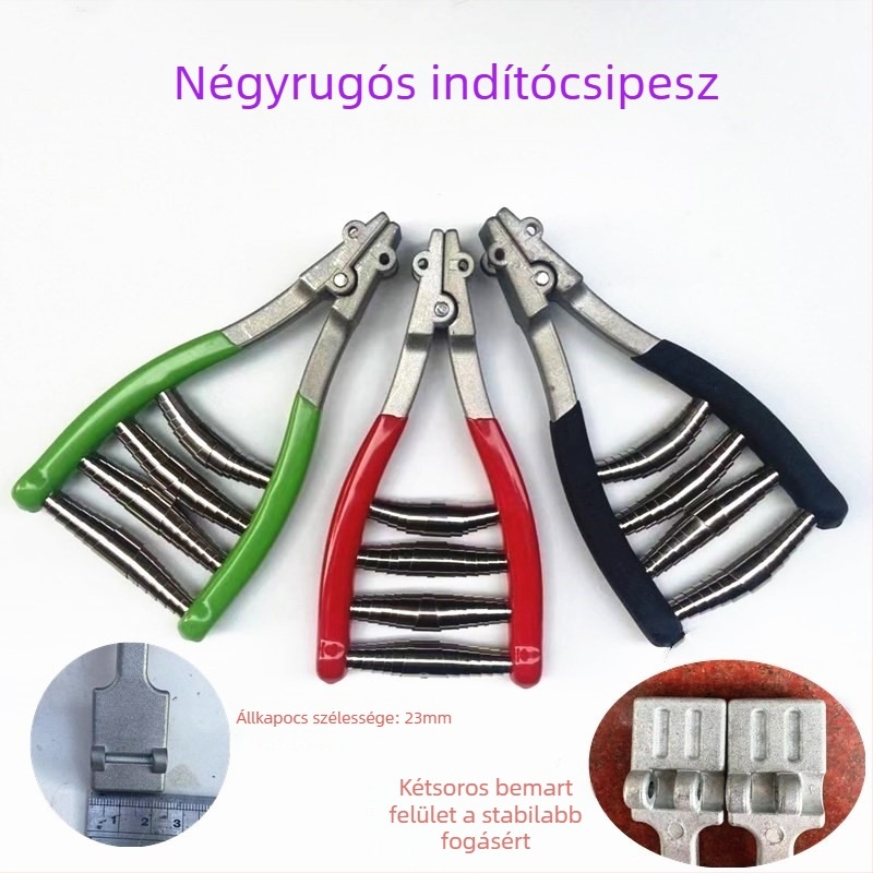 Feather Boxing Kézi Húzó- és Szorító Eszköz Badminton és Tenisz Rakétákhoz – Cinkötvözet + Rugó Acél, Négy Rugó