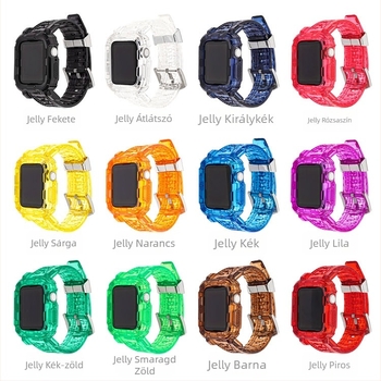 Xiangqi Apple Watch védőtok és szíj készlet — TPU gumi, egyrészes dizájn, eredeti stílus, téli 2023 kiadás