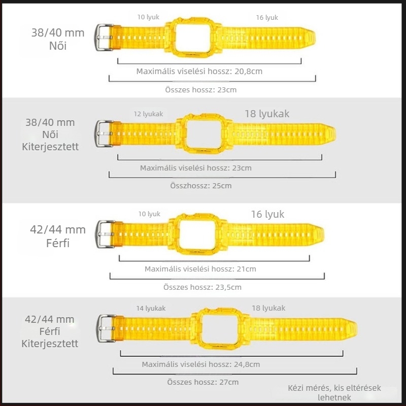 Xiangqi Apple Watch védőtok és szíj készlet — TPU gumi, egyrészes dizájn, eredeti stílus, téli 2023 kiadás