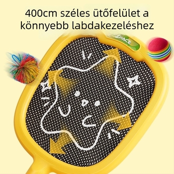 Gyerekeknek szánt karbonszálas tenisz/badminton ütő – edzéskészlet, 95–100 g, közvetlen ütés
