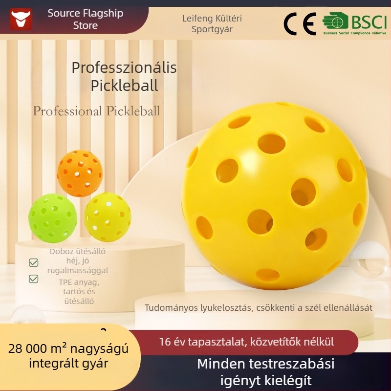 Kültéri edzéshez pickleball lab, 40 lyukú, TPES anyag, súly 23 g