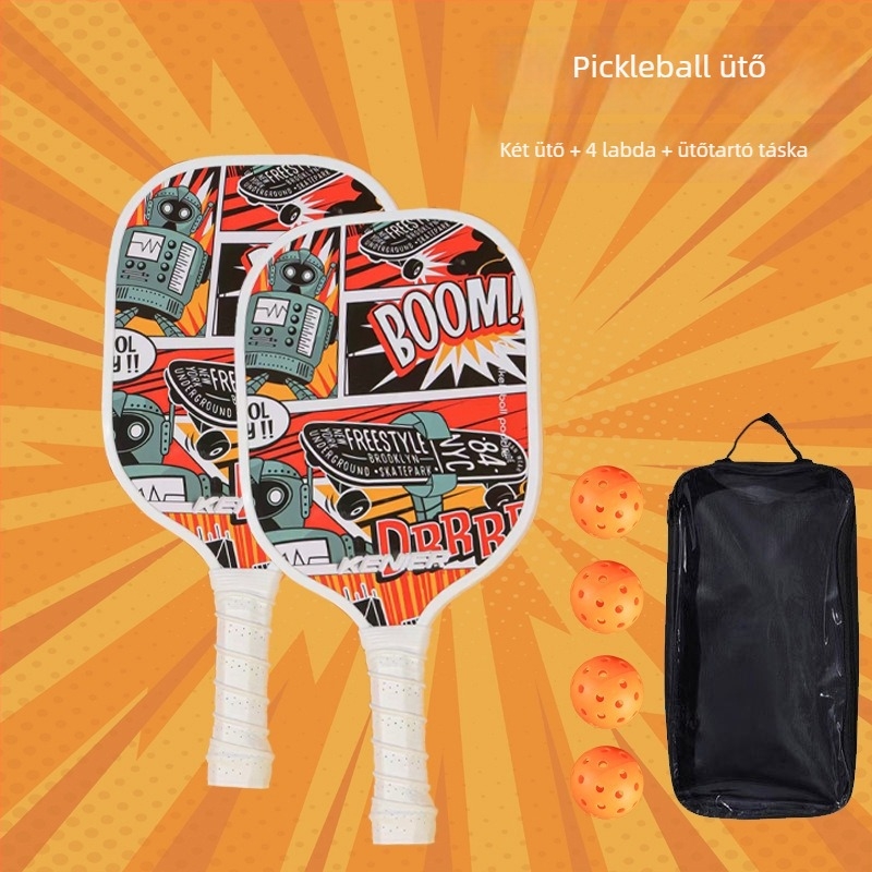 Kiváló minőségű nyárfa pickleball ütő felnőtteknek – készlet edzés kezdőknek, testre szabható