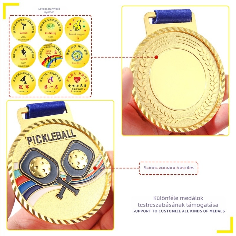 Cinkötvözet medal a tagok számára, testreszabható nyomtatott logóval, 40 g