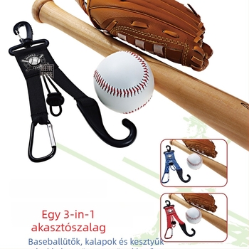 Wanglai Baseball és softball felszerelés szervező horog – webbing anyag, nyomtatott logó, kesztyű és sisak tartó