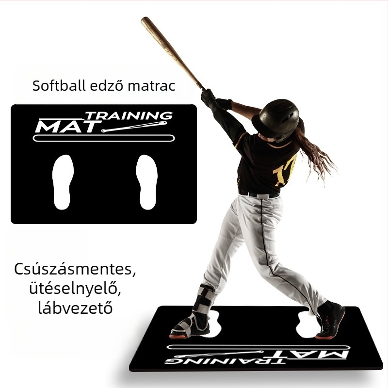 Személyre szabható softball edzőmatrac PU habos szilikon alapzattal, csúszásmentes és kopásálló, kültéri és otthoni használatra