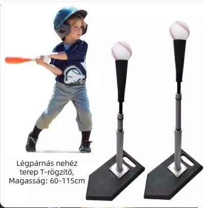 Baseball/Softball ütés-edző állvány, állítható magasságú, PVC anyag, modell 0006