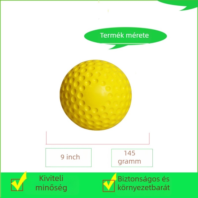 PU anyagú tömör baseball-labdákkal használható dobógép baseball és softball számára, 9 és 12 hüvelyk, tartós és kopásálló