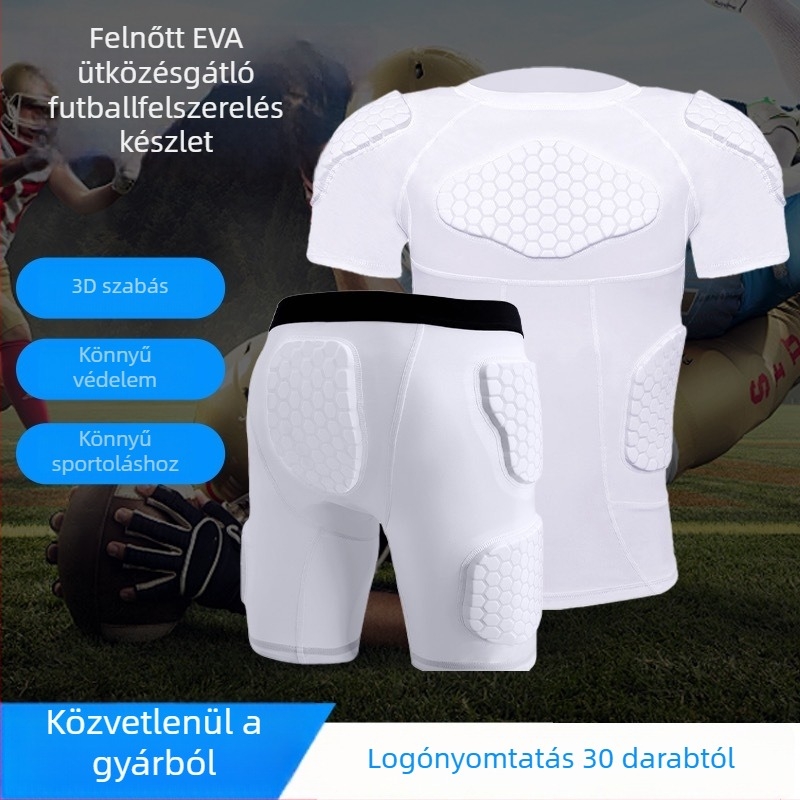 TOPWISE EVA derék- és vállvédő készlet – univerzális sportvédő kosárlabdához, futballhoz, hokizáshoz, baseballhoz, softballhoz és rögbihez