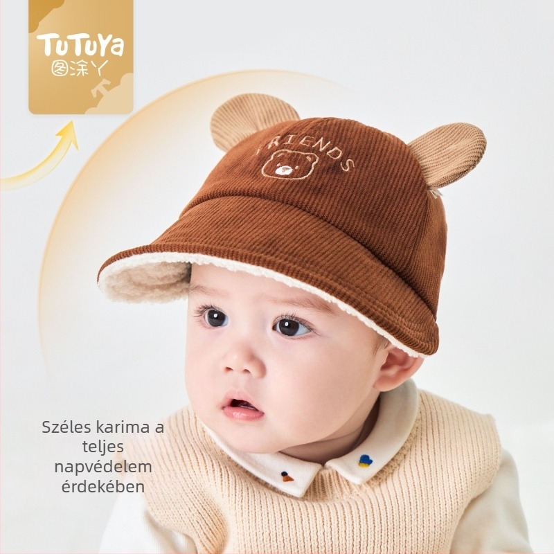 Téli baseball sapka fleece béléssel, uniszex, 1–4 éveseknek