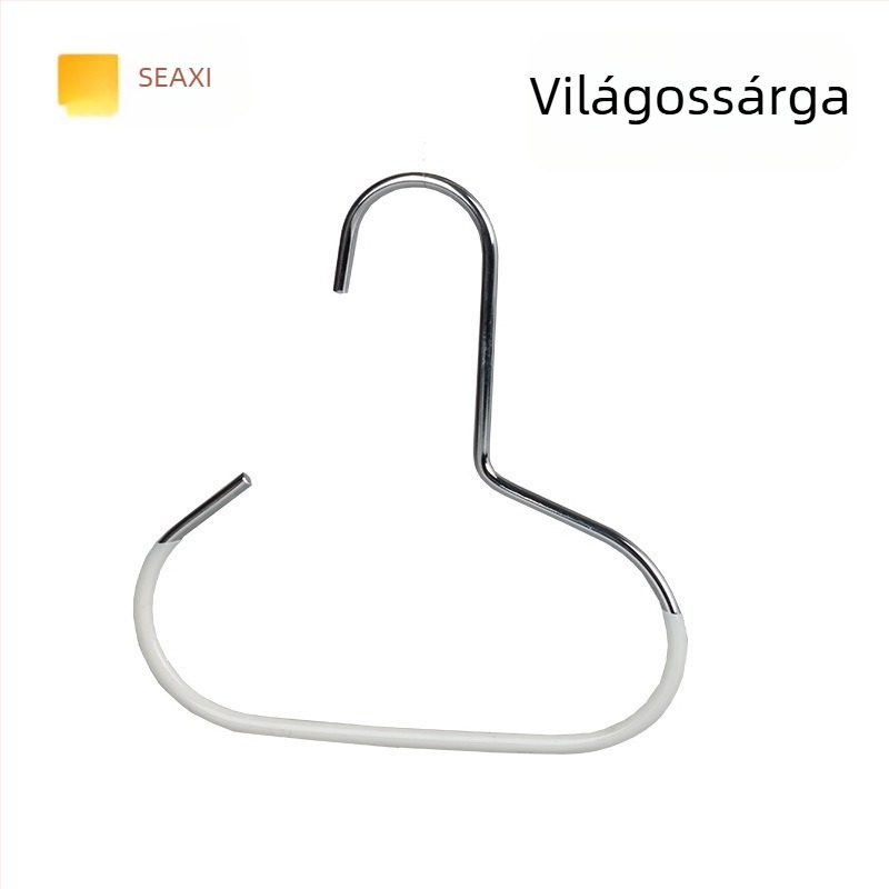 Rozsdamentes acél sálakasztó — modern minimalist stílus, ideális ruhák, nadrágok és nyakkendők tárolására, 2024-ben debütált.