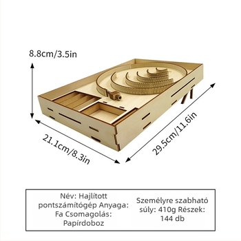 Fából készült 3D puzzle asztali oktatási játék – többfunkciós, testreszabható rajzokkal, 7-14 éveseknek