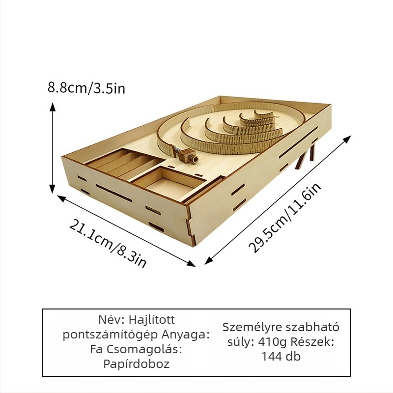 Fából készült 3D puzzle asztali oktatási játék – többfunkciós, testreszabható rajzokkal, 7-14 éveseknek