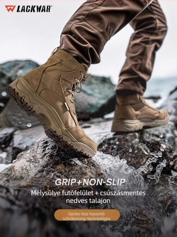 Lackwar Storm Desert Thin Outdoor Tactical Boots – Túrázáshoz és harci edzéshez, Poliészter, Felnőttek, Uniszex