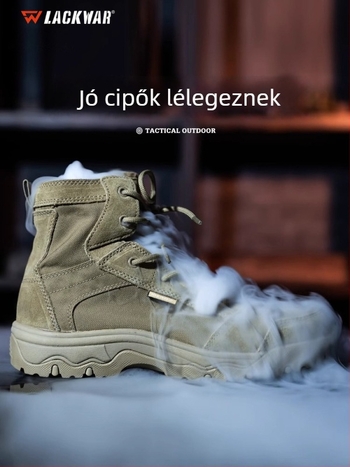 Lackwar Storm Desert Thin Outdoor Tactical Boots – Túrázáshoz és harci edzéshez, Poliészter, Felnőttek, Uniszex