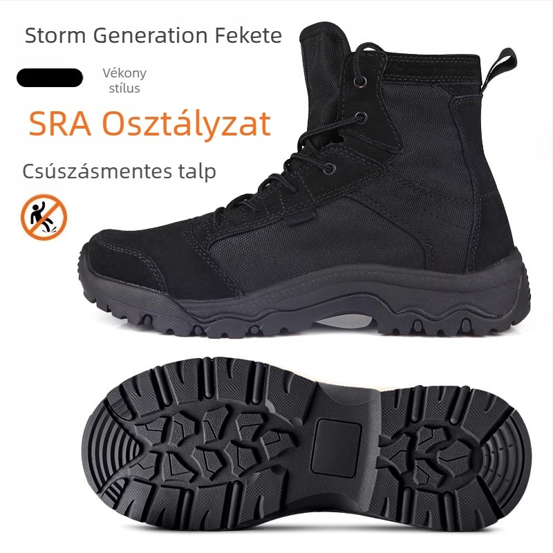 Lackwar Storm Desert Thin Outdoor Tactical Boots – Túrázáshoz és harci edzéshez, Poliészter, Felnőttek, Uniszex