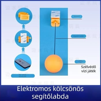 Távirányítós elektromos asztalitenisz labda, állítható keménységgel és rugalmassággal, gyors/lassú üzemmóddal és magas frekvenciával.