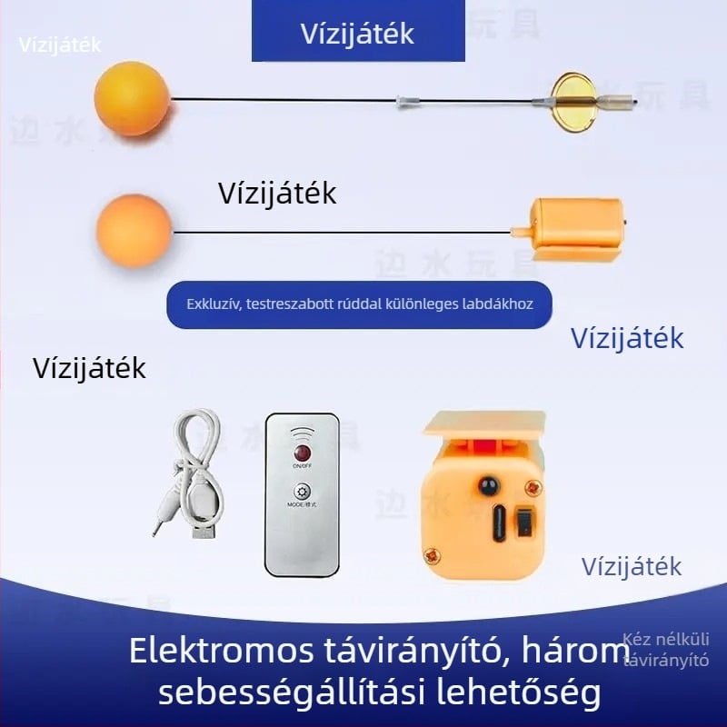 Távirányítós elektromos asztalitenisz labda, állítható keménységgel és rugalmassággal, gyors/lassú üzemmóddal és magas frekvenciával.