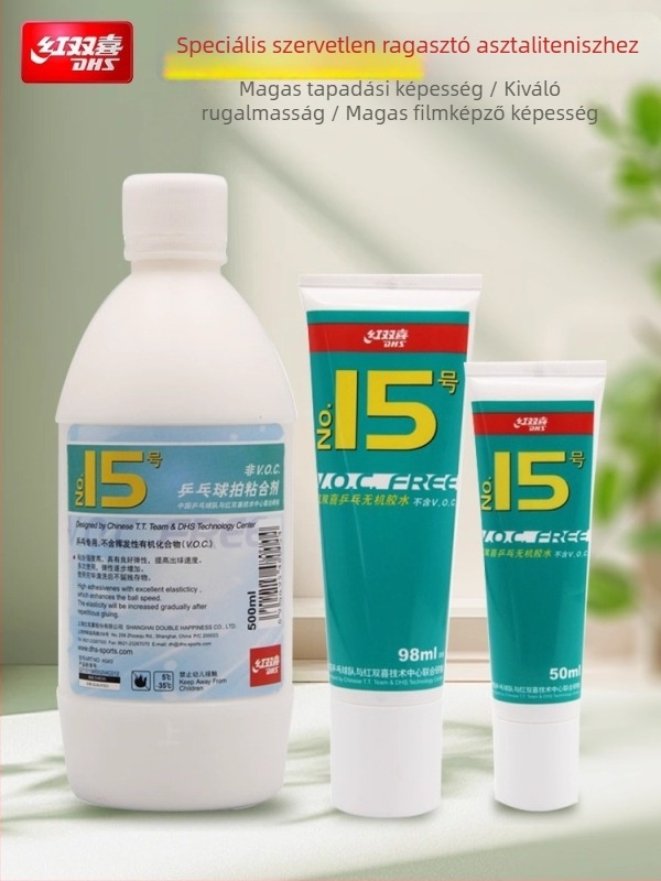 Asztalitenisz ragasztó No.15, szervetlen, vízben oldódó, nem toxikus