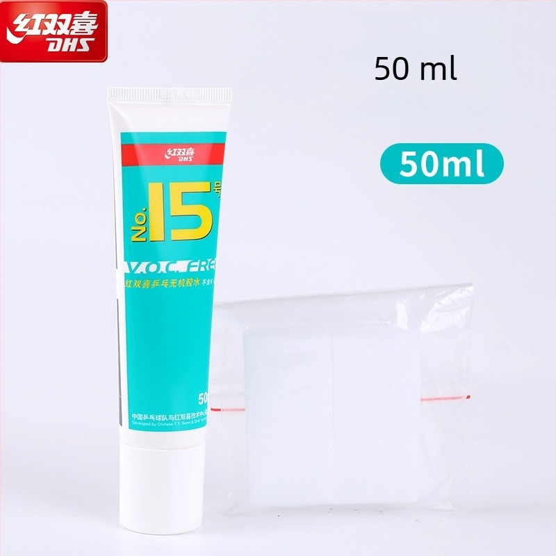 Asztalitenisz ragasztó - Anorganikus ragasztó gumilapok ragasztásához, 50 ml, DHS (Double Happiness)