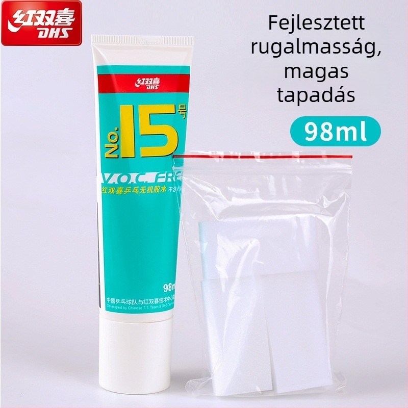 Asztalitenisz ragasztó - Anorganikus ragasztó gumilapok ragasztásához, 50 ml, DHS (Double Happiness)