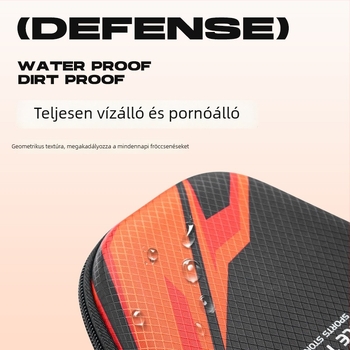 Asztalitenisz ütőtok kemény héjjal – vízálló, porálló és ütésálló, a tenisz és a tollaslabda felszereléséhez