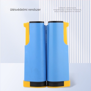 Hordozható asztalitenisz hálókeret, univerzális, PVC/ABS anyagból, 190 cm-es teleszkópos hossz, 5 cm-es rögzítési nyílás