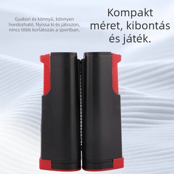 Hordozható asztalitenisz hálókeret, univerzális, PVC/ABS anyagból, 190 cm-es teleszkópos hossz, 5 cm-es rögzítési nyílás