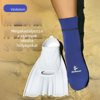 3 mm neoprén búvár zokni felnőtteknek – uniszex, vastag, csúszásmentes, kopásálló, strand és úszáshoz