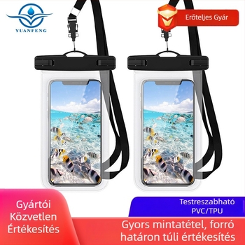 PVC külső vízálló táska logónyomással, strandhoz, úszáshoz és szabadtéri sportokhoz