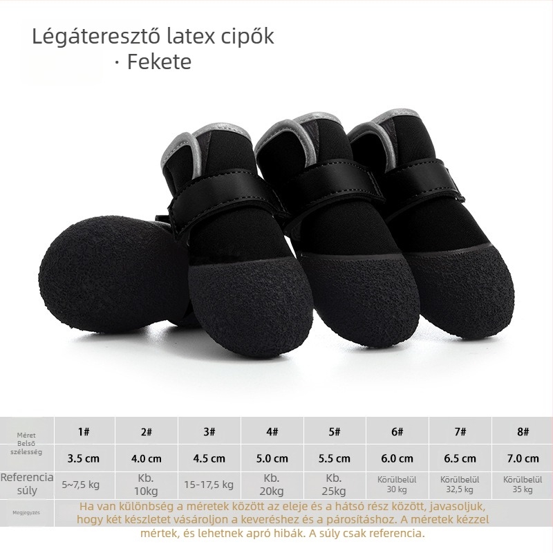 Kutyacipő - Poliészter, kopásálló, légáteresztő, HCpet márka, kutyáknak