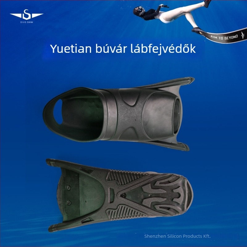 Szilikon lábúszók védőkkel, hosszú és rövid változatok merüléshez és úszáshoz