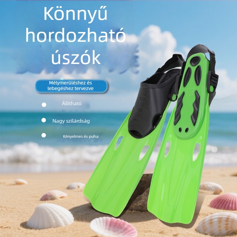 Személyre szabott szilikon rövid úszóuszonya felnőtteknek és gyerekeknek, szabad stílusú edzéshez