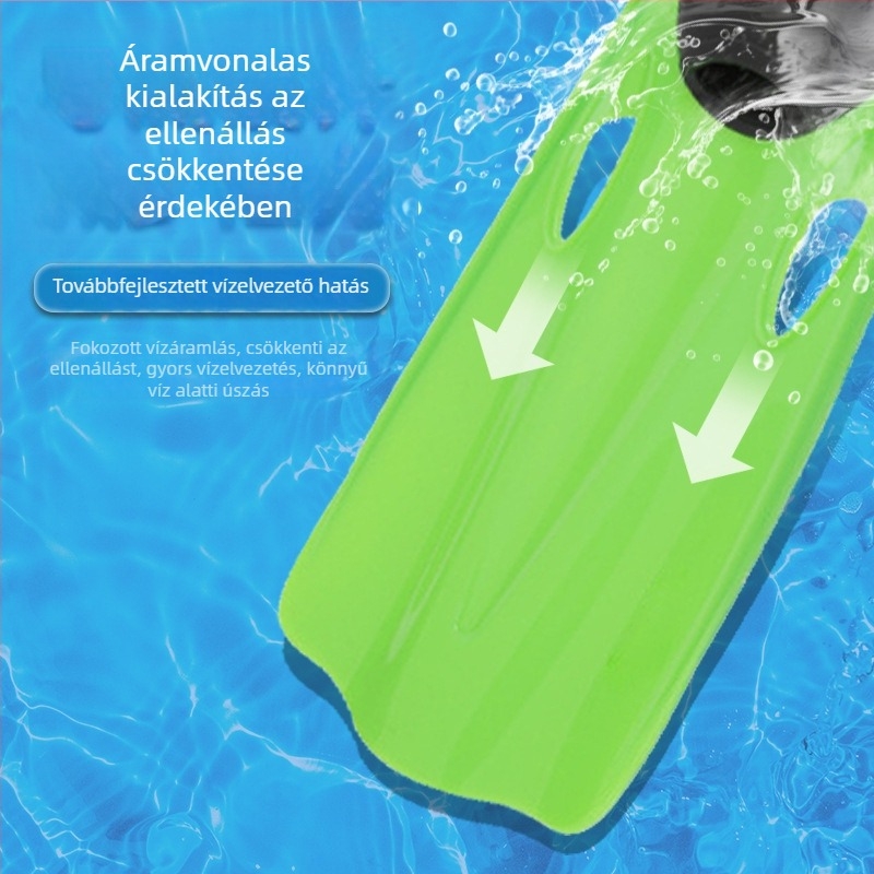 Személyre szabott szilikon rövid úszóuszonya felnőtteknek és gyerekeknek, szabad stílusú edzéshez