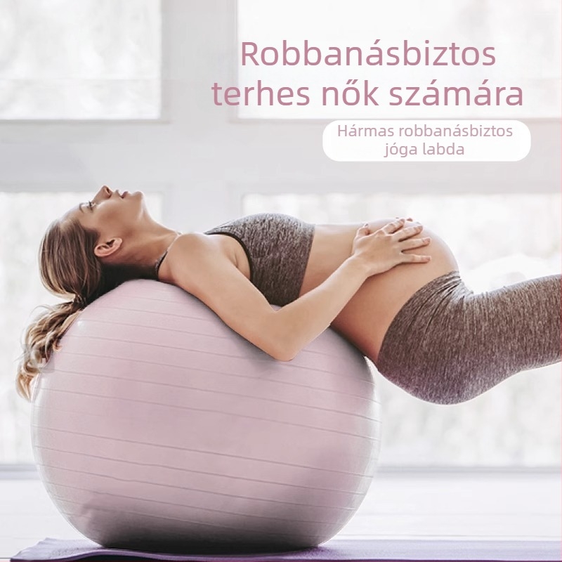 75 cm robbanásbiztos jóga labda – professzionális jóga eszköz nőknek, terhesség, pilates és fitnesz
