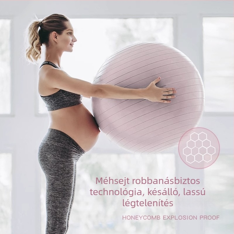75 cm robbanásbiztos jóga labda – professzionális jóga eszköz nőknek, terhesség, pilates és fitnesz