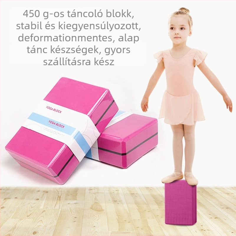 jóga blokk Firebird, 420 g, sűrű EVA, csíkos minta